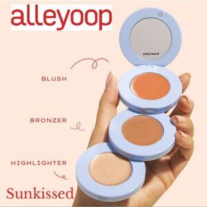 AlleyOop Stackable Cream Blush, Bronzer & Highligher Trio in Sunkissed